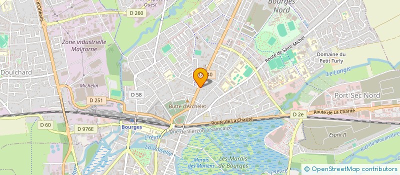 localisation de l'entreprise SCI LANJ  BOURGES