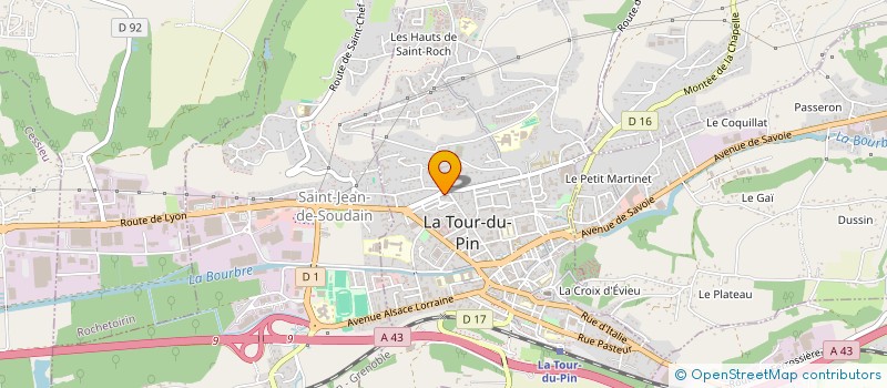 localisation de l'entreprise SCI LANKA  LA TOUR-DU-PIN