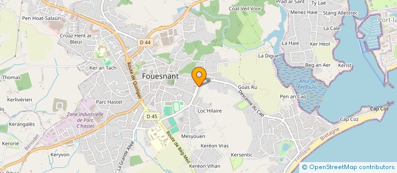 localisation de l'entreprise SCI LANKER  FOUESNANT