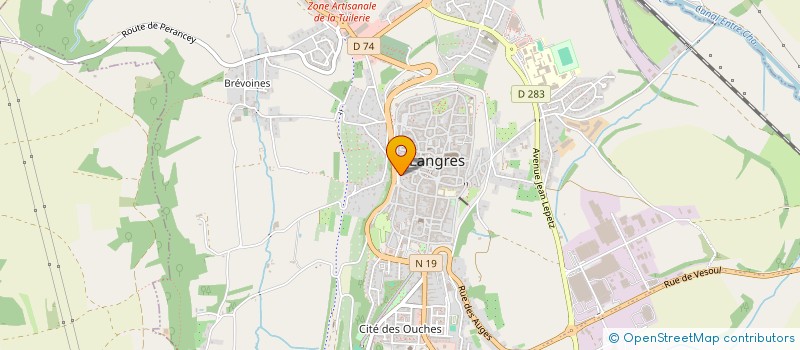 localisation de l'entreprise SCI LANLY à LANGRES