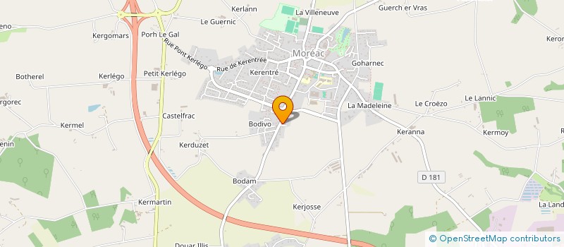 localisation de l'entreprise SCI LANN  MOREAC