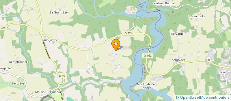localisation de l'entreprise SCI LANN KERDEC  CLOHARS-CARNOET