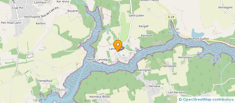 localisation de l'entreprise SCI LANNEGUY  RIEC-SUR-BELON