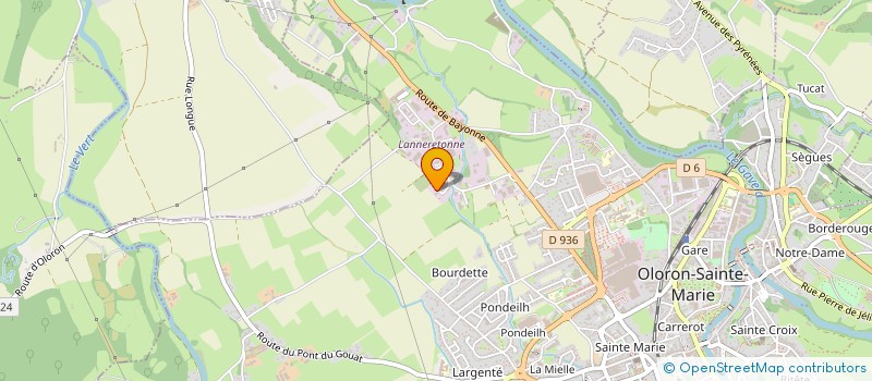 localisation de l'entreprise SCI LANNERETONNE  OLORON-SAINTE-MARIE