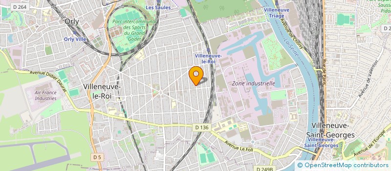 localisation de l'entreprise SCI LANNES 77 BD LANNES REP MME CALVET  VILLENEUVE-LE-ROI