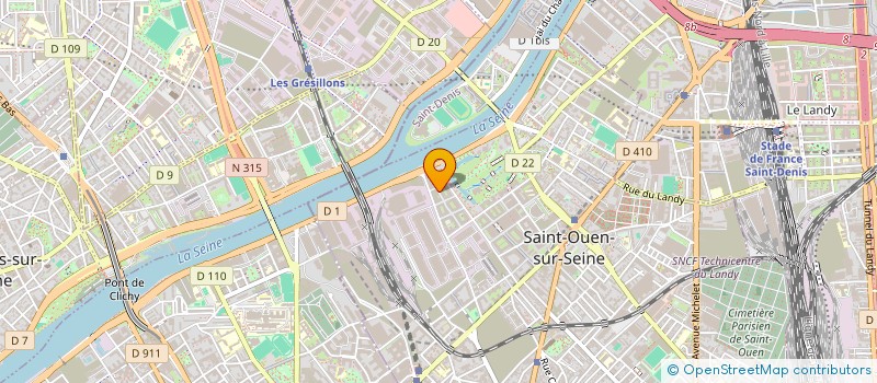 localisation de l'entreprise SCI LANNEY INVEST I à SAINT-OUEN-SUR-SEINE