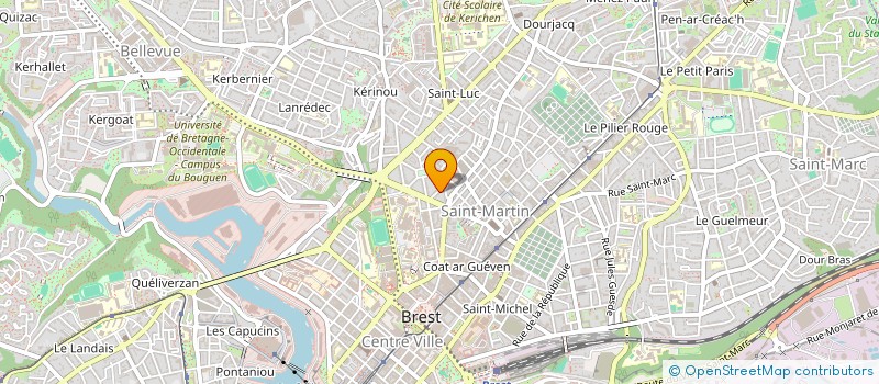 localisation de l'entreprise SCI LANNIGUER  BREST