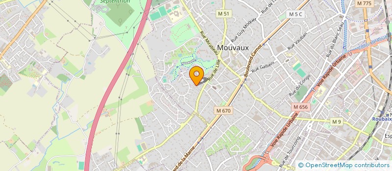 localisation de l'entreprise SCI LANNOY à MOUVAUX