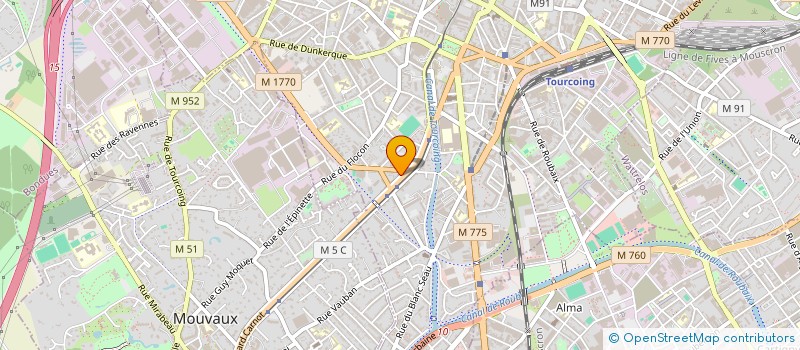 localisation de l'entreprise SCI LANNOY  TOURCOING