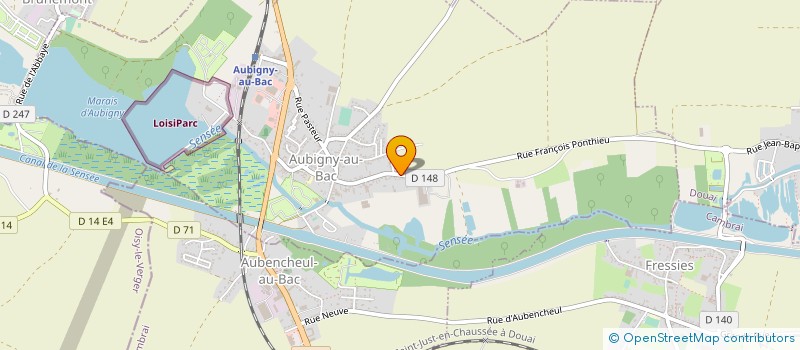 localisation de l'entreprise SCI LANNOY à AUBIGNY-AU-BAC