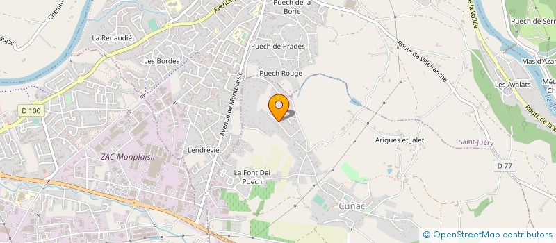 localisation de l'entreprise SCI LANO TEQUI  CUNAC