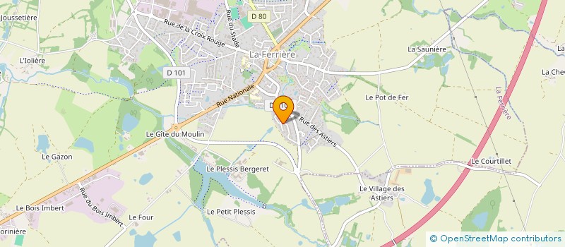 localisation de l'entreprise SCI LANOBE à LA FERRIERE