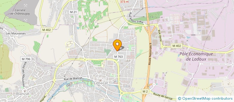 localisation de l'entreprise SCI LANORE  CEBAZAT