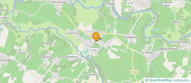 localisation de l'entreprise SCI LANOUE BAUDUIN  SAINT-FIACRE-SUR-MAINE