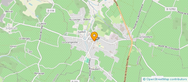 localisation de l'entreprise SCI LANSADE  RAUZAN