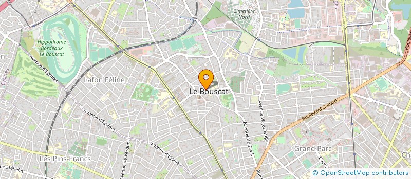 localisation de l'entreprise SCI LANSADE  LE BOUSCAT