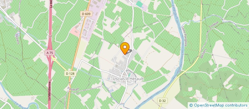 localisation de l'entreprise SCI LANSEDA  USCLAS-D'HERAULT