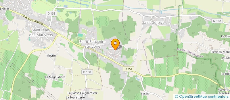 localisation de l'entreprise SCI LANSERRE  LES GARENNES SUR LOIRE