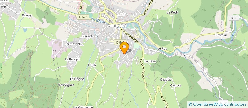 localisation de l'entreprise SCI LANTARVINC  SAINT-CERE