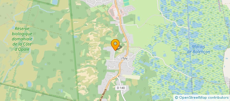 localisation de l'entreprise SCI LANTDIS  MERLIMONT