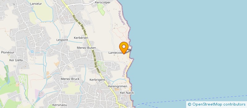 localisation de l'entreprise SCI LANTECOSTE à FOUESNANT