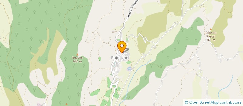 localisation de l'entreprise SCI LANTELME  PUIMICHEL