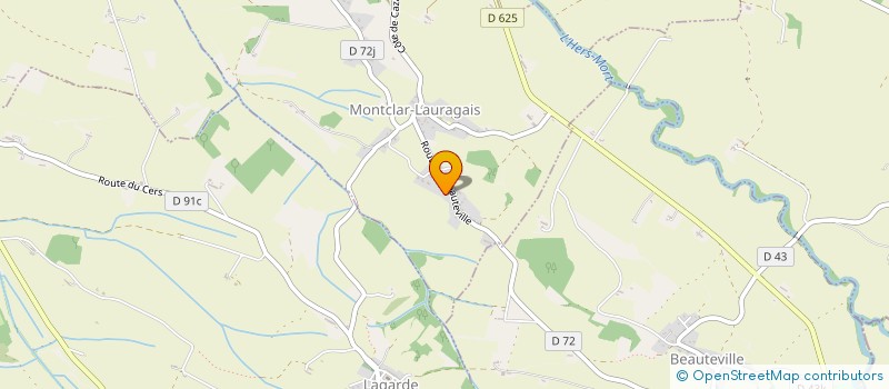 localisation de l'entreprise SCI LANTOURE  MONTCLAR LAURAGAIS