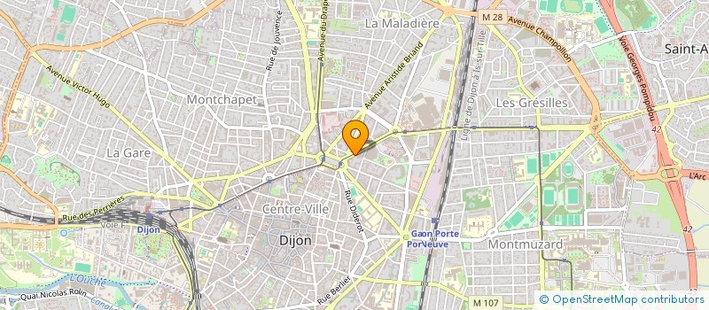 localisation de l'entreprise SCI LANTOURNE à DIJON