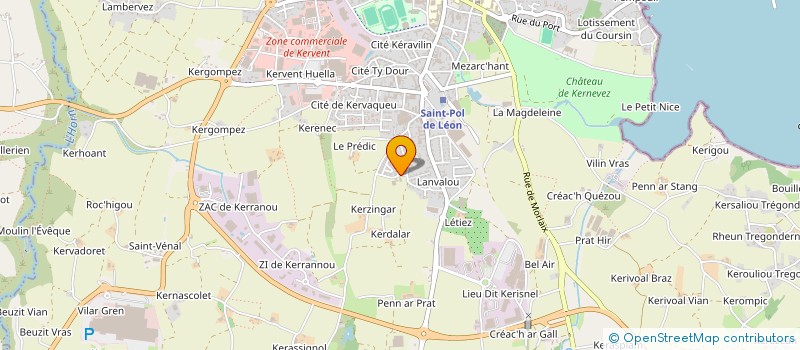 localisation de l'entreprise SCI LANTRENOU  SAINT-POL-DE-LEON