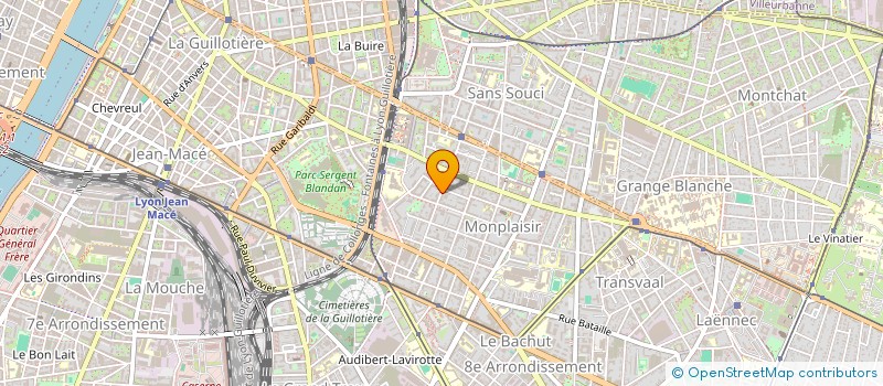 localisation de l'entreprise SCI LANTRO  LYON