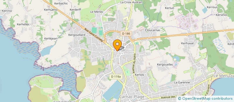 localisation de l'entreprise SCI LANVELAN  CARNAC