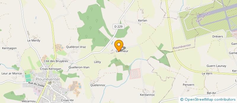localisation de l'entreprise SCI LANVEUR MOIGNE  PLOUNEVENTER