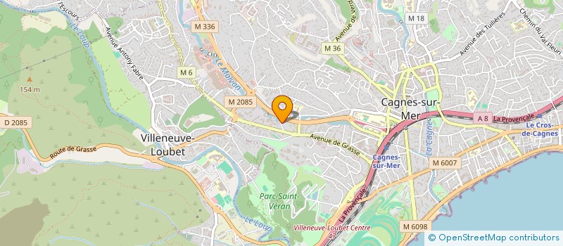 localisation de l'entreprise SCI LANVIN-LILLE à CAGNES-SUR-MER