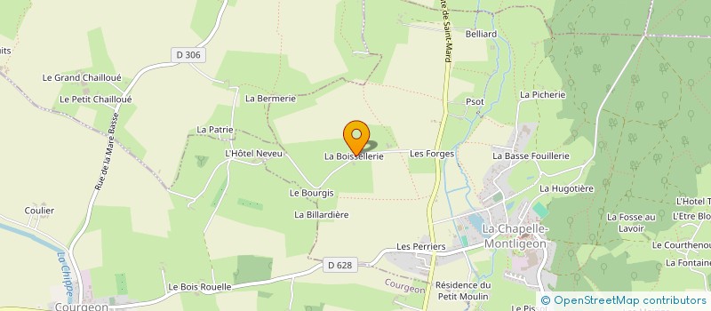 localisation de l'entreprise SCI LAO à LA CHAPELLE-MONTLIGEON