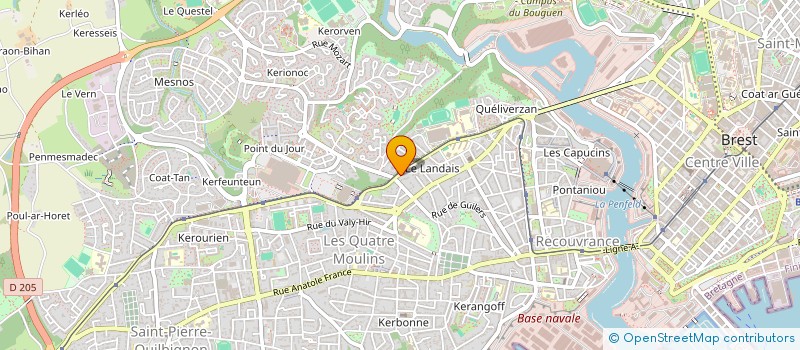 localisation de l'entreprise SCI LAORCRIS  BREST