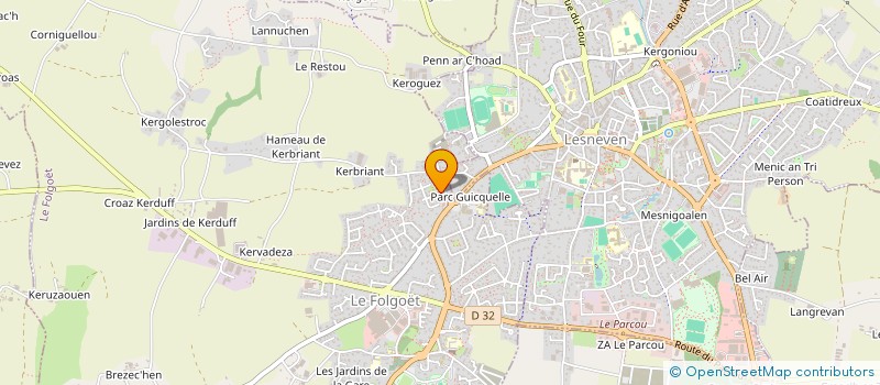 localisation de l'entreprise SCI LAOT  LE FOLGOET