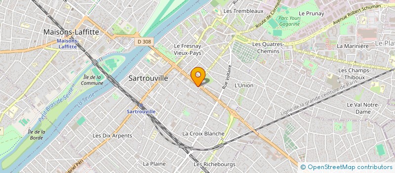 localisation de l'entreprise SCI LAOU  SARTROUVILLE