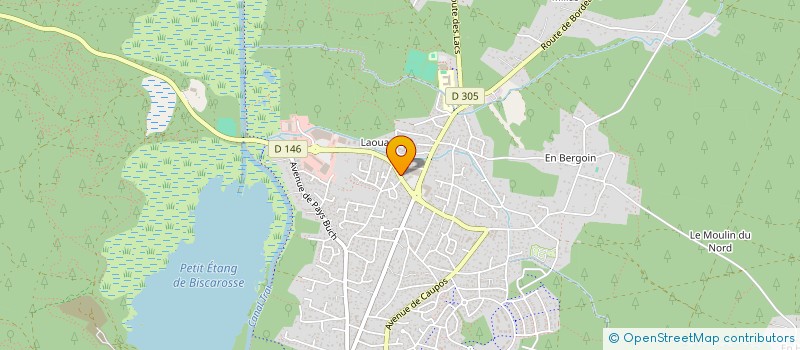 localisation de l'entreprise SCI LAOUADIE  BISCARROSSE