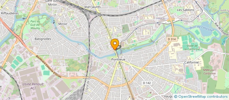 localisation de l'entreprise SCI LAOURA  LE MANS