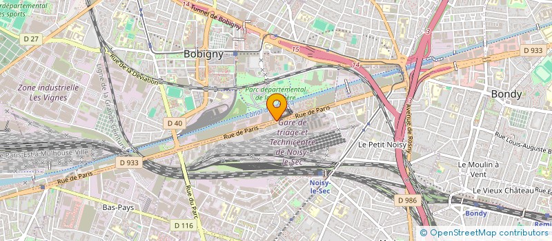 localisation de l'entreprise SCI LAP  BOBIGNY