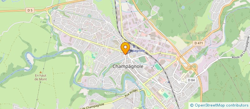 localisation de l'entreprise SCI LAP  CHAMPAGNOLE