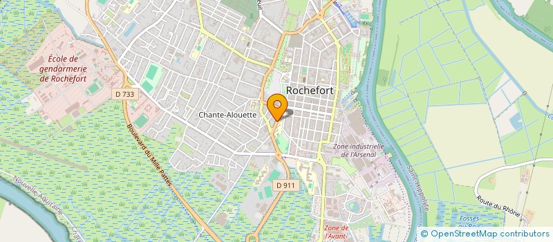 localisation de l'entreprise SCI LAP R O  ROCHEFORT