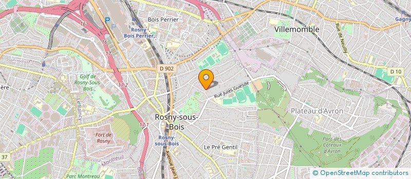 localisation de l'entreprise SCI LAPALICE HARMONIE à ROSNY-SOUS-BOIS