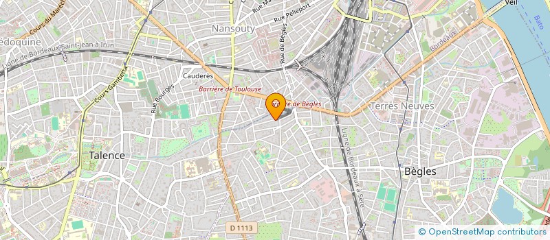 localisation de l'entreprise SCI LAPARCERIE à BEGLES