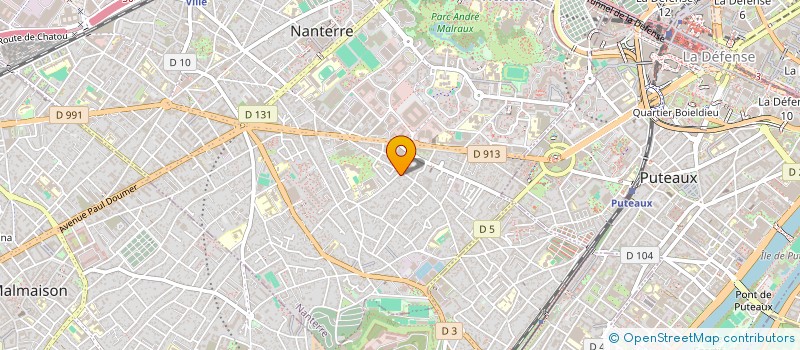 localisation de l'entreprise SCI LAPARI  NANTERRE