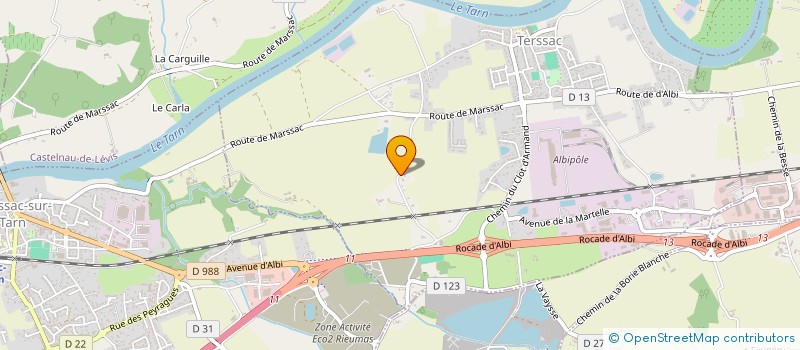 localisation de l'entreprise SCI LAPASSET RIEU 2  TERSSAC