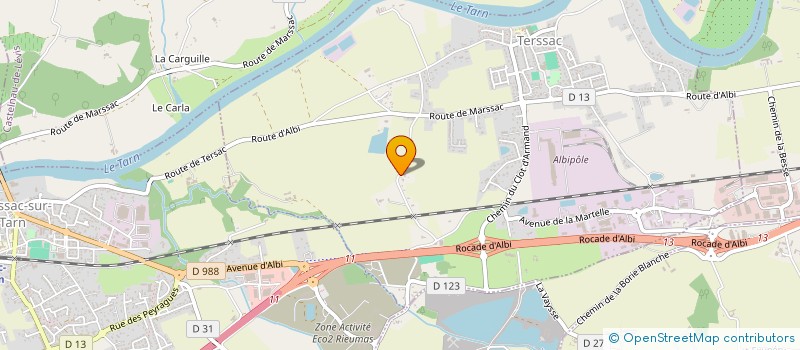 localisation de l'entreprise SCI LAPASSET RIEU 3  TERSSAC