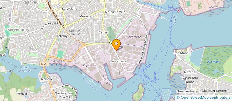 localisation de l'entreprise SCI LAPAVI  LORIENT