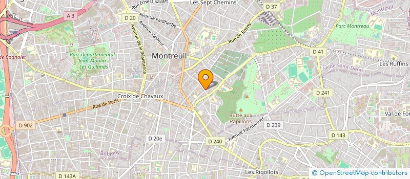 localisation de l'entreprise SCI LAPEYCHE à MONTREUIL