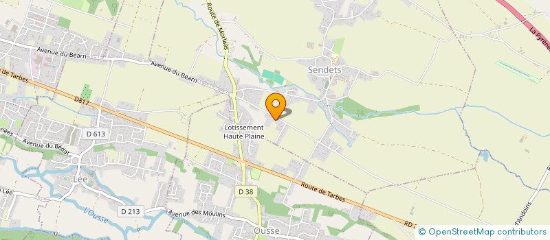 localisation de l'entreprise SCI LAPEYRADE  SENDETS